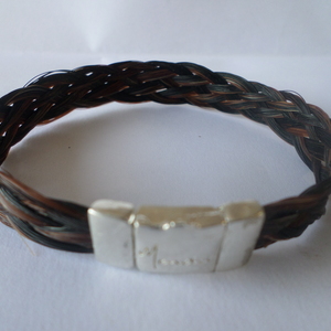bracelet en soies de cheval Les 1000 Hectares  Argent antique 39€