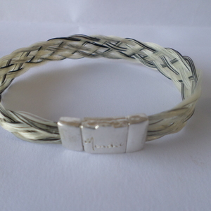 bracelet en soies de cheval  Pointe des Salins Argent antique 39€