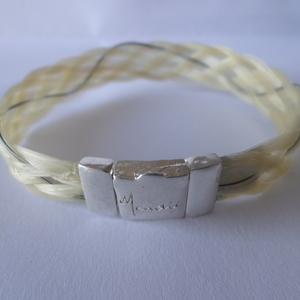 bracelet en soies de cheval Camargue Argent antique 39€ 